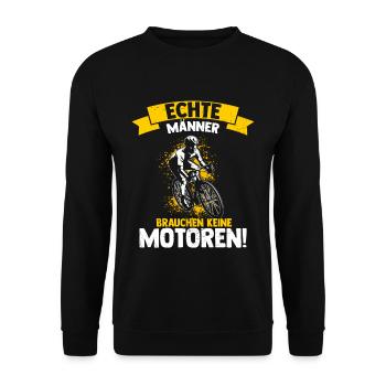 Fahrrad Andi Auto Apruch Geschenk Rad Tour Fahrrad - Unisex Pullover - Schwarz - Vorne - Alina (178cm) & Michal (187cm)