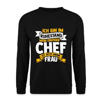 Lieblings Opa Ruhestand Rente Geschenk Opi Großvat - Unisex Pullover - Schwarz - Vorne - Alina (178cm) & Michal (187cm)