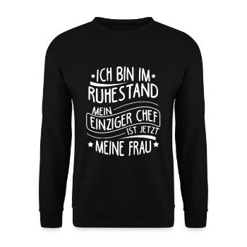 Lieblings Opa Ruhestand Rente Spruch Omi Opa Gesch - Unisex Pullover - Schwarz - Vorne - Alina (178cm) & Michal (187cm)