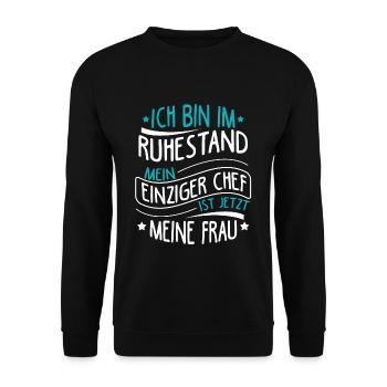 Lieblings Opa Ruhestand Rente Opa Spruch Beste Gra - Unisex Pullover - Schwarz - Vorne - Alina (178cm) & Michal (187cm)