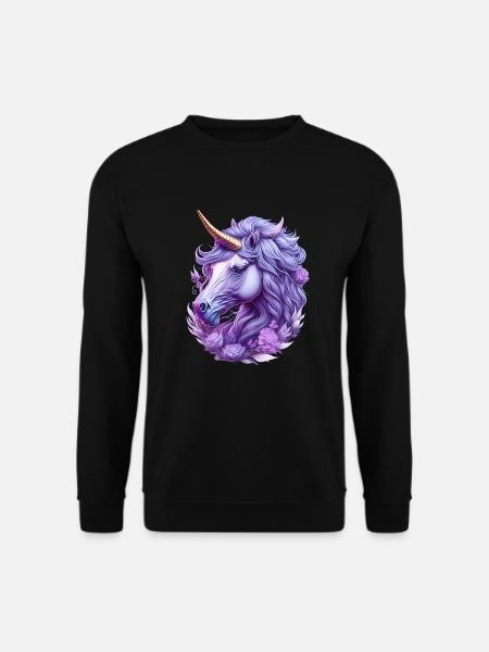Majestic unicorn - Unisex Sweatshirt - black