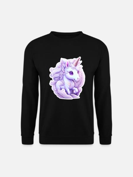 Süßes Einhorn - Unisex Pullover - Schwarz
