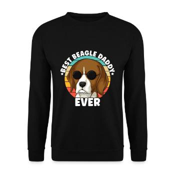 Beagle Dog Dad Dog Lover Dog Owner - Unisex Sweatshirt - black - Front - Alina (178cm) & Michal (187cm)