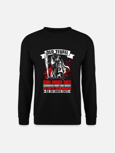 Ritter Tempelritter Kostüm Kreuzritter Mittelalter - Unisex Pullover - Schwarz