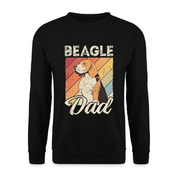 Beagle Dad Dog Dad Dad Dad Owner Dogs Beagl - Unisex Sweatshirt - black - Front - Alina (178cm) & Michal (187cm)