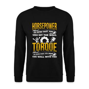 Mécanicien Tuning Tuner Car Lover Gift Aut - Sweat-shirt Unisexe - noir - Devant - Alina (178cm) & Michal (187cm)