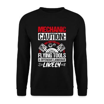 Mécanicien Tuning Tuner Passionné de voiture Papa Geschen - Sweat-shirt Unisexe - noir - Devant - Alina (178cm) & Michal (187cm)