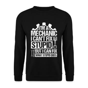 Tuning Réparation De Voiture Voitures Outils De Mécanicien - Sweat-shirt Unisexe - noir - Devant - Alina (178cm) & Michal (187cm)
