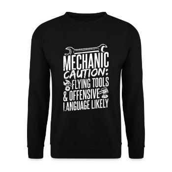 Mécanicien Tuning Tuner Car Lover Gift Aut - Sweat-shirt Unisexe - noir - Devant - Alina (178cm) & Michal (187cm)