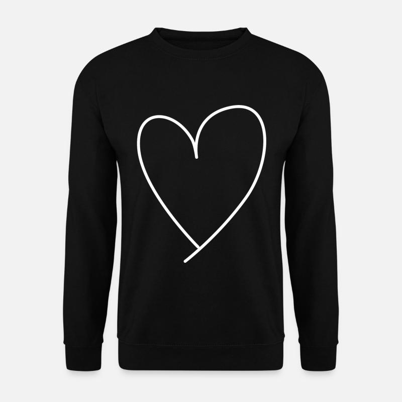 heart - Unisex Sweatshirt - black