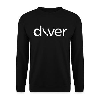 Diver - Taucher - Unisex Sweatshirt - black - Front - Alina (178cm) & Michal (187cm)
