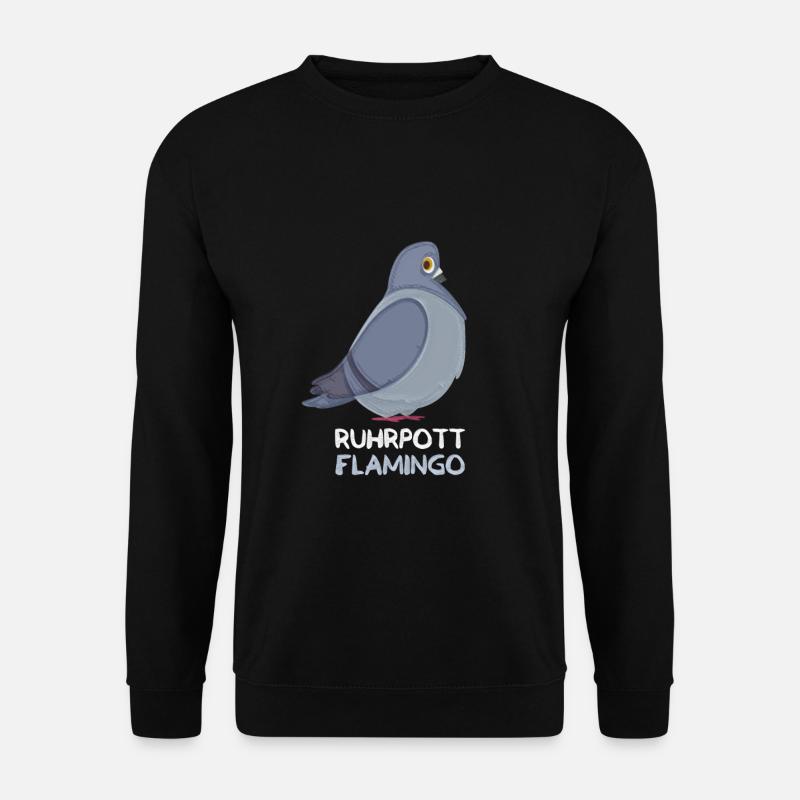 Ruhrpott Flamingo Ruhrgebiet lustiges Design - Unisex Pullover - Schwarz