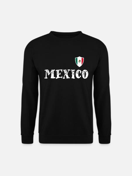 Mexico Mexiko Wappen Flagge Fahne - Unisex Pullover - Schwarz