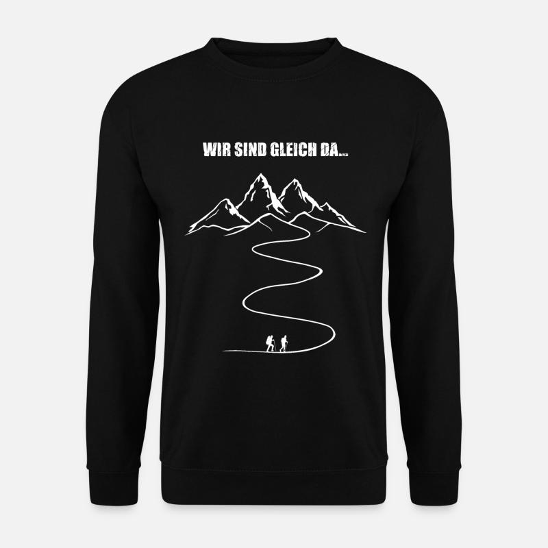 wandern, bergsteigen, bergwandern, Berge, trekking - Unisex Pullover - Schwarz