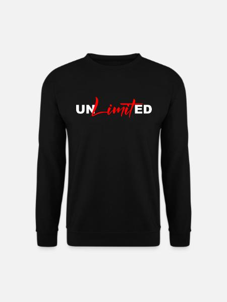 Unbegrenzt - Urban Fashion - Unisex Pullover - Schwarz