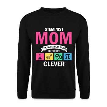 Steminist Science Design for Women Science - Unisex Sweatshirt - black - Front - Alina (178cm) & Michal (187cm)