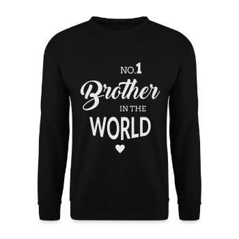 No1 Brother - Sweat-shirt Unisexe - noir - Devant - Alina (178cm) & Michal (187cm)