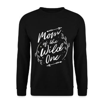 Maman du sauvage - Sweat-shirt Unisexe - noir - Devant - Alina (178cm) & Michal (187cm)