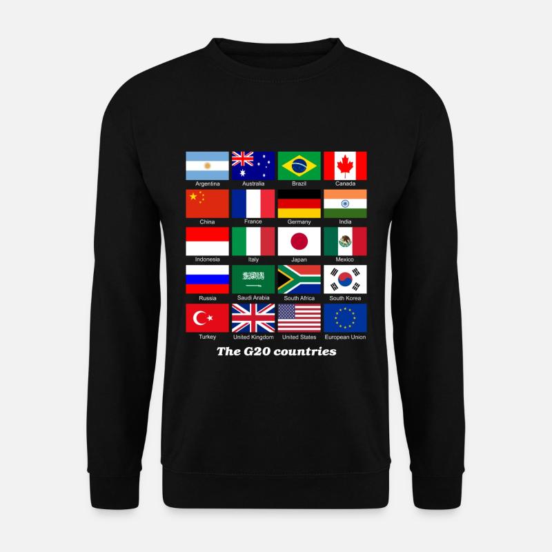 G20 flag - Unisex Sweatshirt - black