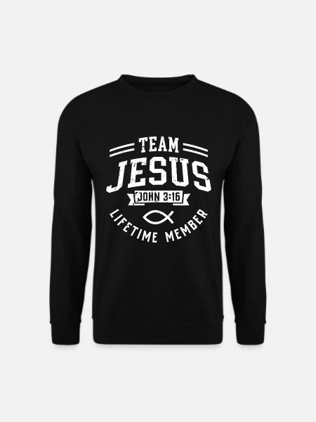 Team Jesus John 3:16 Lifetime Member - Unisex Pullover - Schwarz