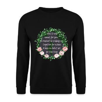 Rose Hathaway Quote-Vampire Academy Richelle Mead - Unisex Sweatshirt - black - Front - Alina (178cm) & Michal (187cm)