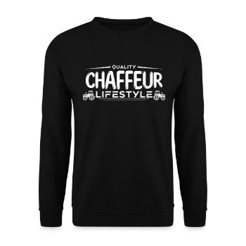 Tracteur Fan de tracteur J'aime les tracteurs !! - Sweat-shirt Unisexe - noir - Devant - Alina (178cm) & Michal (187cm)