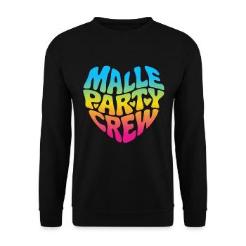 Malle Party Crew - Unisex Pullover - Schwarz - Vorne - Alina (178cm) & Michal (187cm)