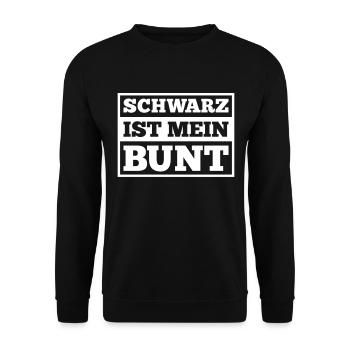 black is my color - Unisex Sweatshirt - black - Front - Alina (178cm) & Michal (187cm)