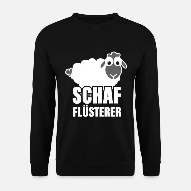 Schaf Flüsterer Geschenk Schäfer - Unisex Pullover - Schwarz