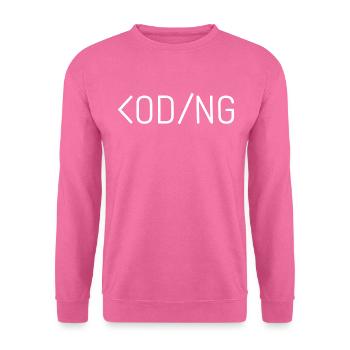 Coding - Unisex Sweatshirt - pink - Front