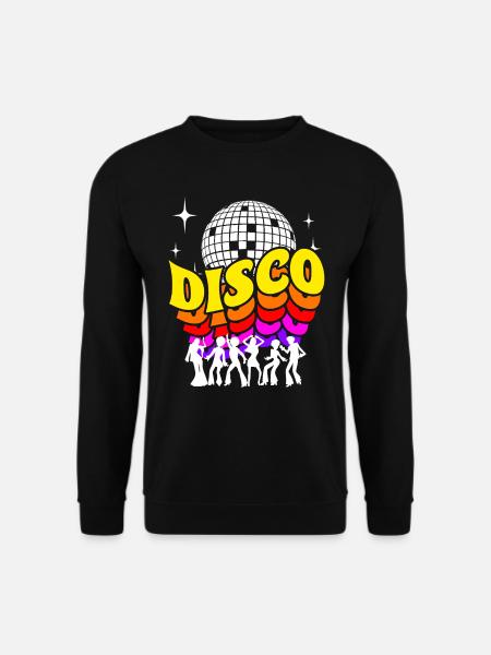 Disco 70er Retro Shirt - Unisex Pullover - Schwarz