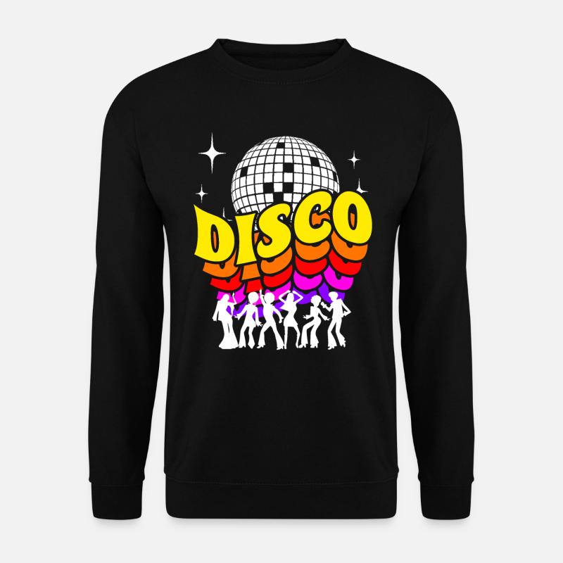 Disco 70s retro shirt - Unisex Sweatshirt - black