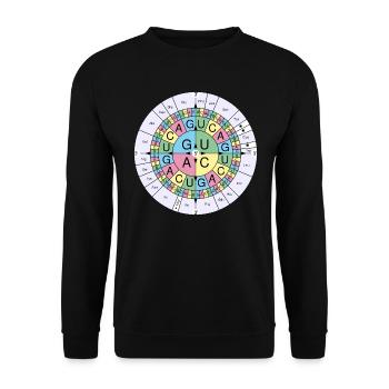 Biochimie RNA codon code soleil - Sweat-shirt Unisexe - noir - Devant - Alina (178cm) & Michal (187cm)