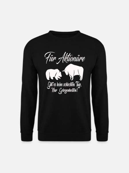 Aktien Börse WallStreet Investieren Investor - Unisex Pullover - Schwarz