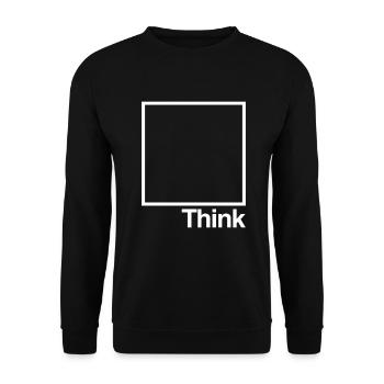 Think outside the box - Unisex Sweatshirt - black - Front - Alina (178cm) & Michal (187cm)