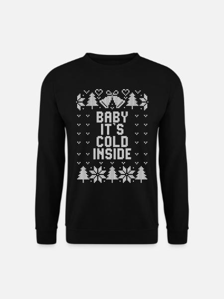 Vinter - Grim jul - Baby det er koldt indenfor - Unisex sweater - sort