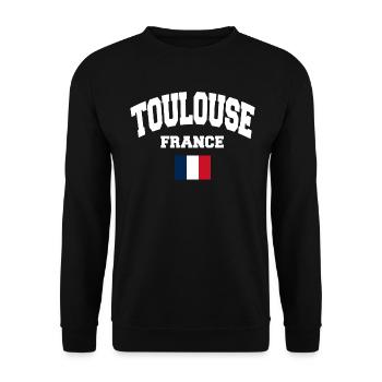 Toulouse - Unisex Pullover - Schwarz - Vorne - Alina (178cm) & Michal (187cm)