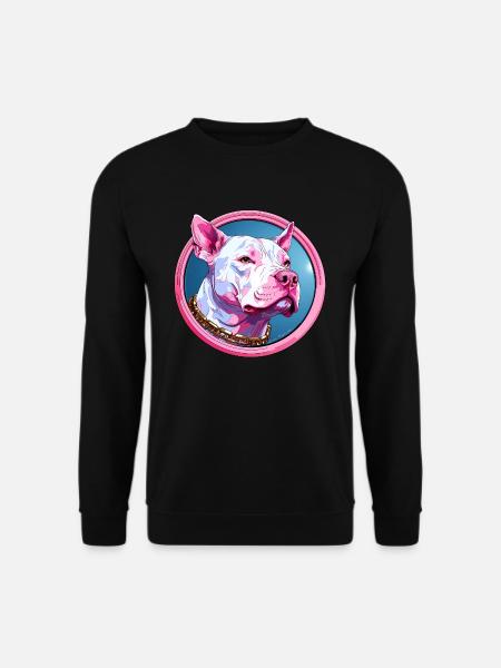 Pitbull Rose - Sweat-shirt Unisexe - noir