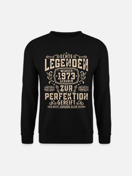 Echte Legenden wurden im Jahrgang 1973 geboren - Unisex Pullover - Schwarz