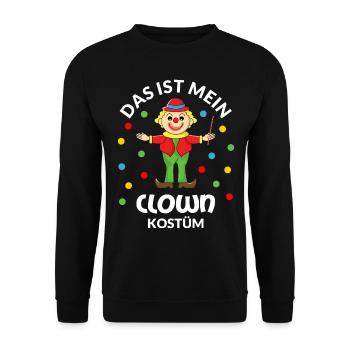 Clown Kostüm Das ist mein Clownkostüm Karneval - Unisex Pullover - Schwarz - Vorne - Alina (178cm) & Michal (187cm)