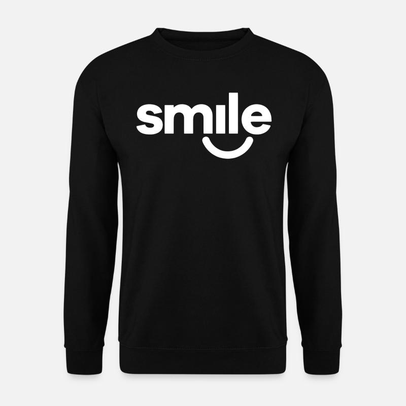 Smile - Unisex Pullover - Schwarz