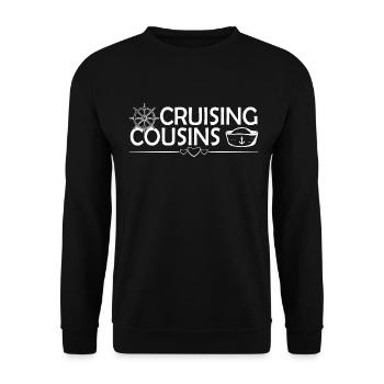 cousin boat between cousins my cousins cruise - Unisex Sweatshirt - black - Front - Alina (178cm) & Michal (187cm)