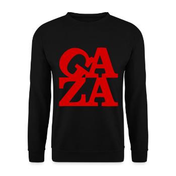 Gaza - Sweat-shirt Unisexe - noir - Devant - Alina (178cm) & Michal (187cm)
