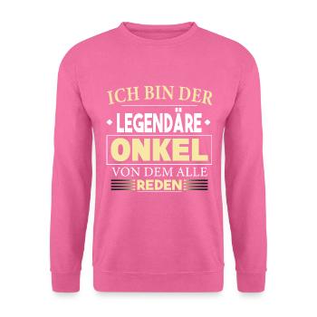 Oncle légendaire Oncle fier Oncle cool - Sweat-shirt Unisexe - rose - Devant