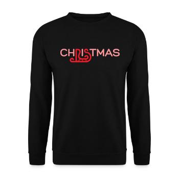 Noël - Weihnachten - Sweat-shirt Unisexe - noir - Devant - Alina (178cm) & Michal (187cm)