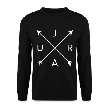 JURA | Avocat de la hanche - Sweat-shirt Unisexe - noir - Devant - Alina (178cm) & Michal (187cm)