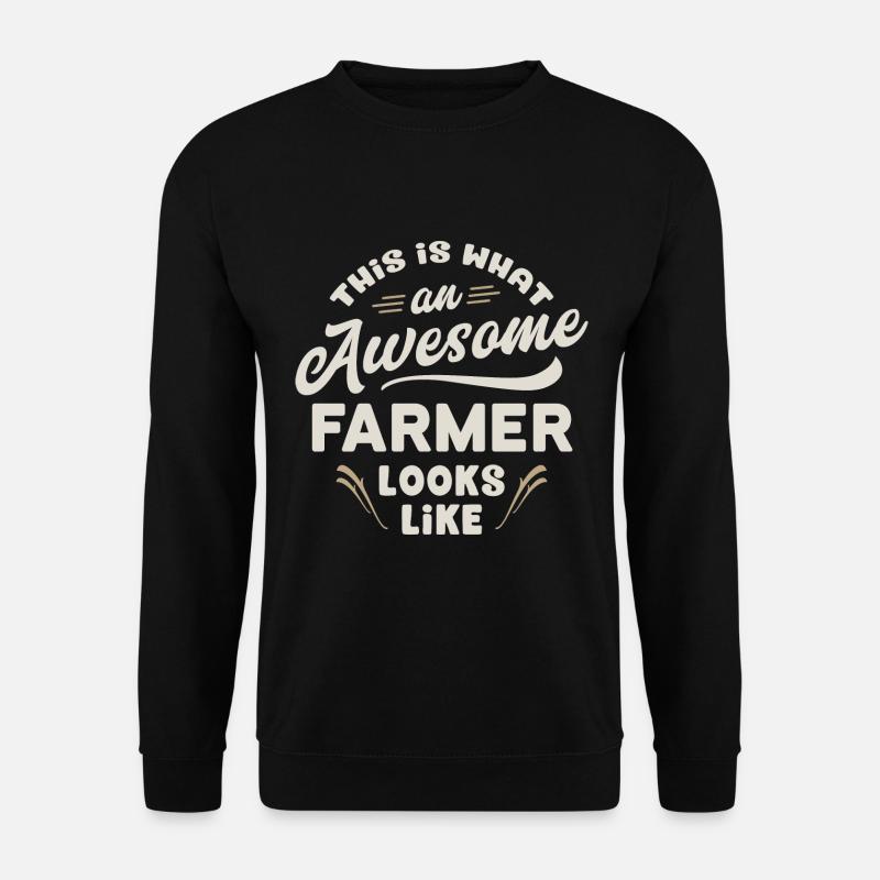 This Is What An Awesome Farmer Looks Like - Unisex Sweatshirt - black