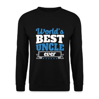 Le meilleur oncle du monde - Sweat-shirt Unisexe - noir - Devant - Alina (178cm) & Michal (187cm)