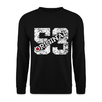 72ND BIRTHDAY 72 YEARS ORIGINAL 1953 - Unisex Sweatshirt - black - Front - Alina (178cm) & Michal (187cm)
