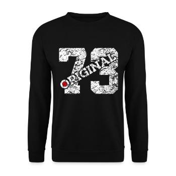 53RD BIRTHDAY 53 YEARS ORIGINAL 1973 - Unisex Sweatshirt - black - Front - Alina (178cm) & Michal (187cm)